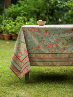 Malabar Printed Table Cloth Border : Thyme