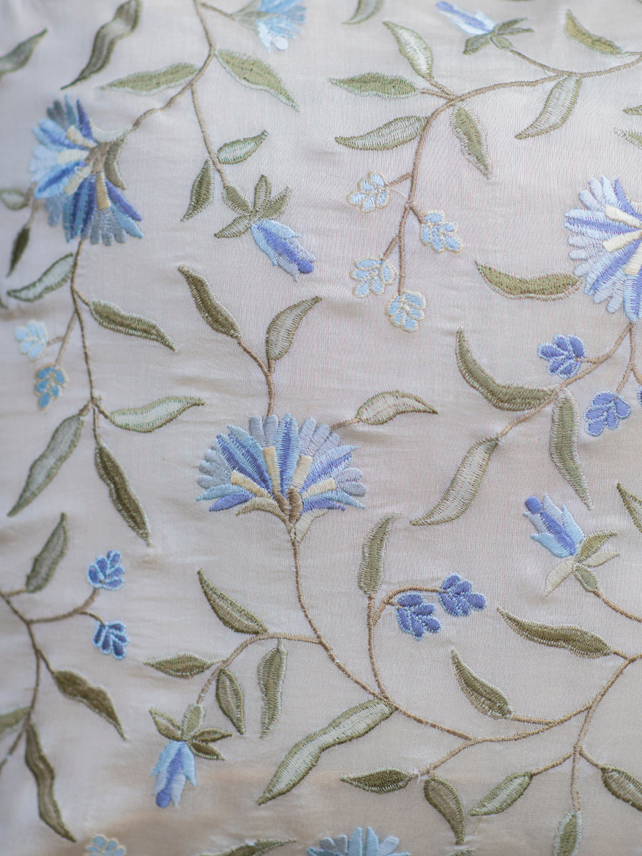 Embroidery Cushion Cover : Versailles Natural