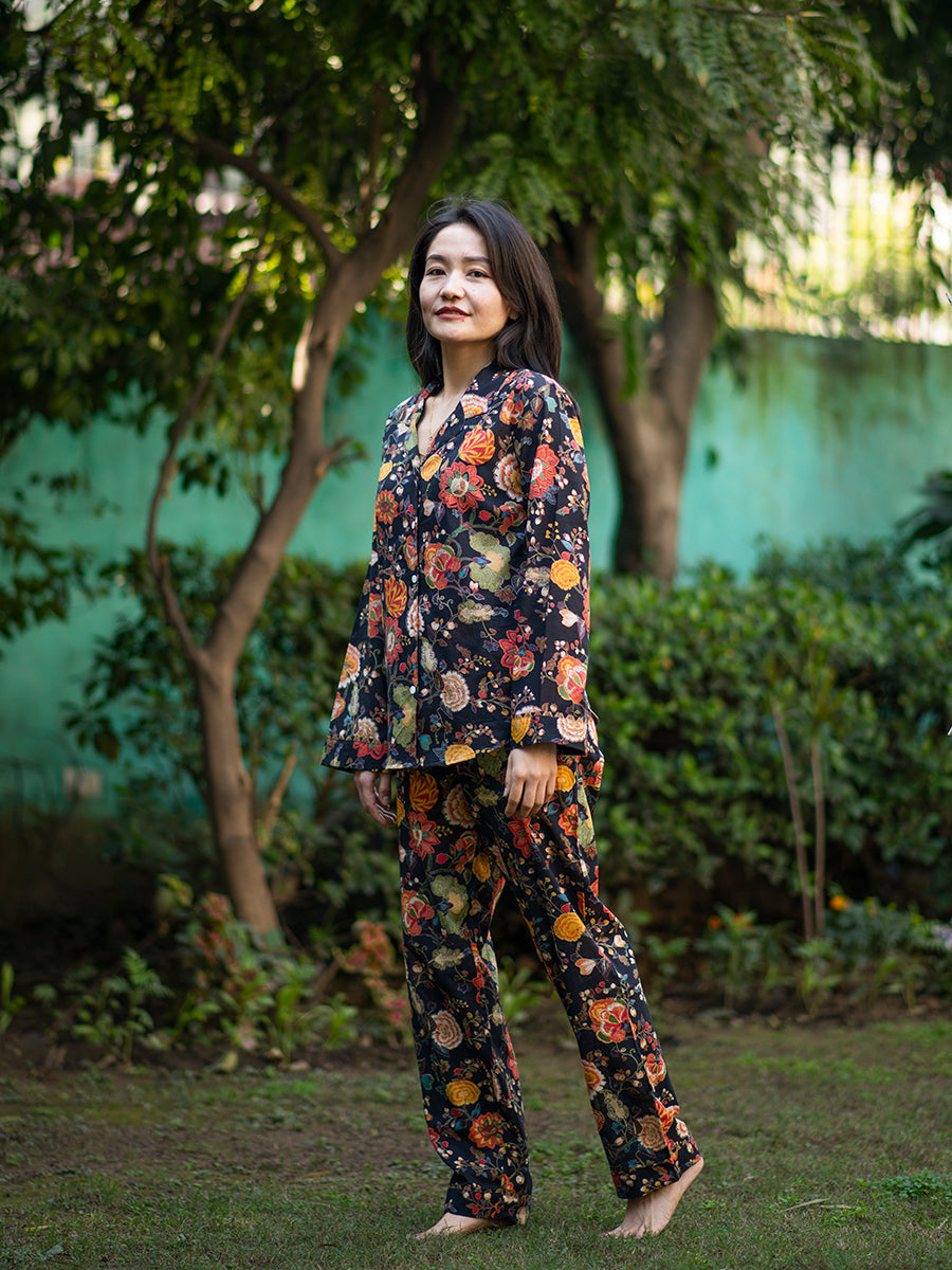 Vanessa PJ Set : Malabar Black