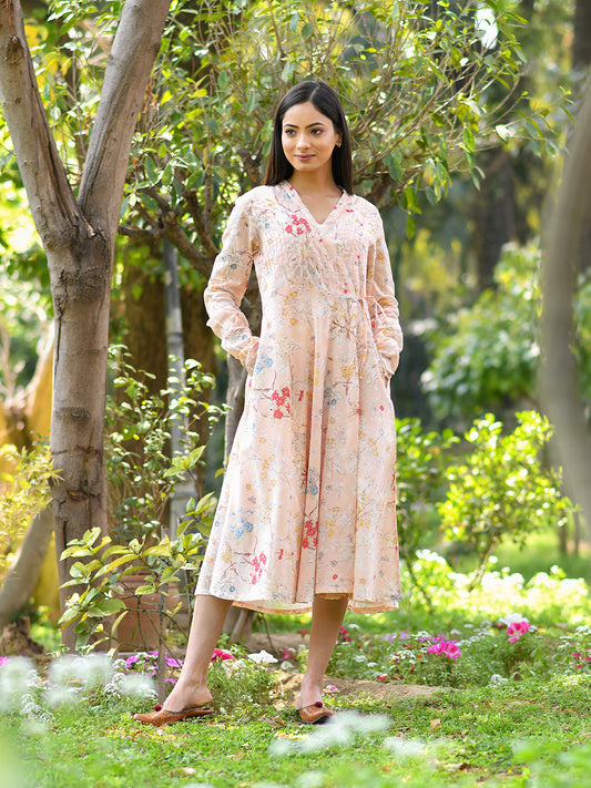 Anarkali Wrap : Sardinia Grapefruit