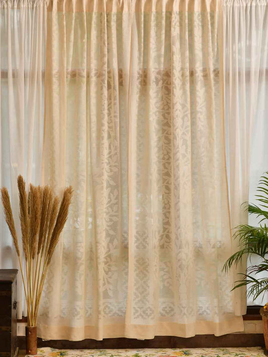 Woven Curtain : Mehrab Natural Handloom