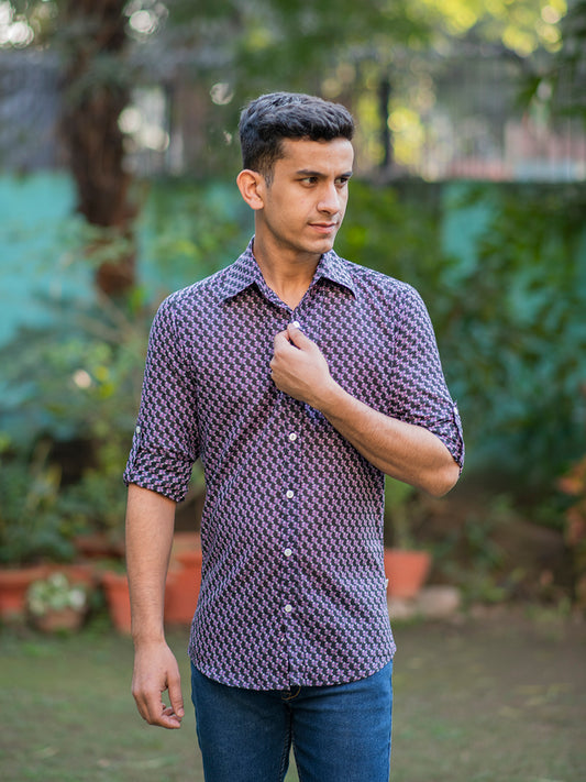 Slim Fit Shirt F/S : Dhania Black