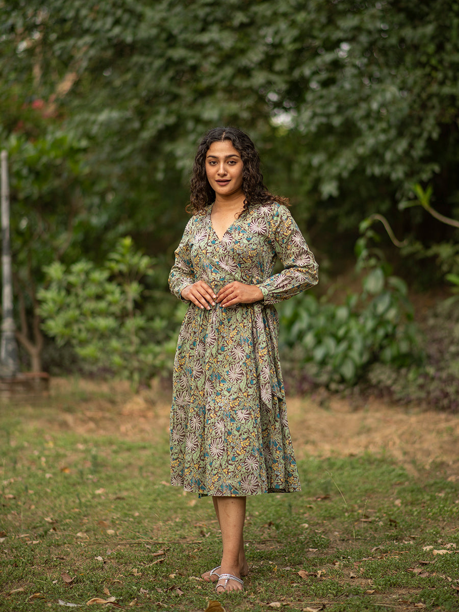 Angrezi Wrap : Palm  Brown