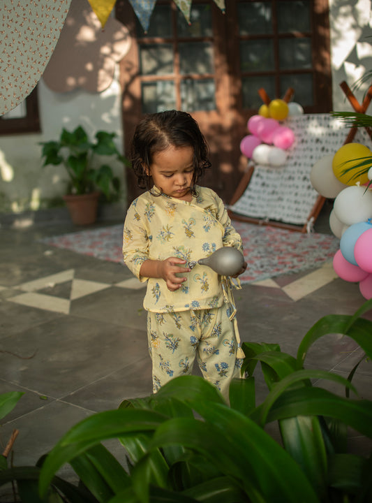 Kids Ajkan Pj Set : Toile Butter Voile