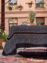 Printed Table  : Ajrakh Black
