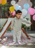 Kids Angad Shirt Full Sleeves : Chidiya  Blue Voile