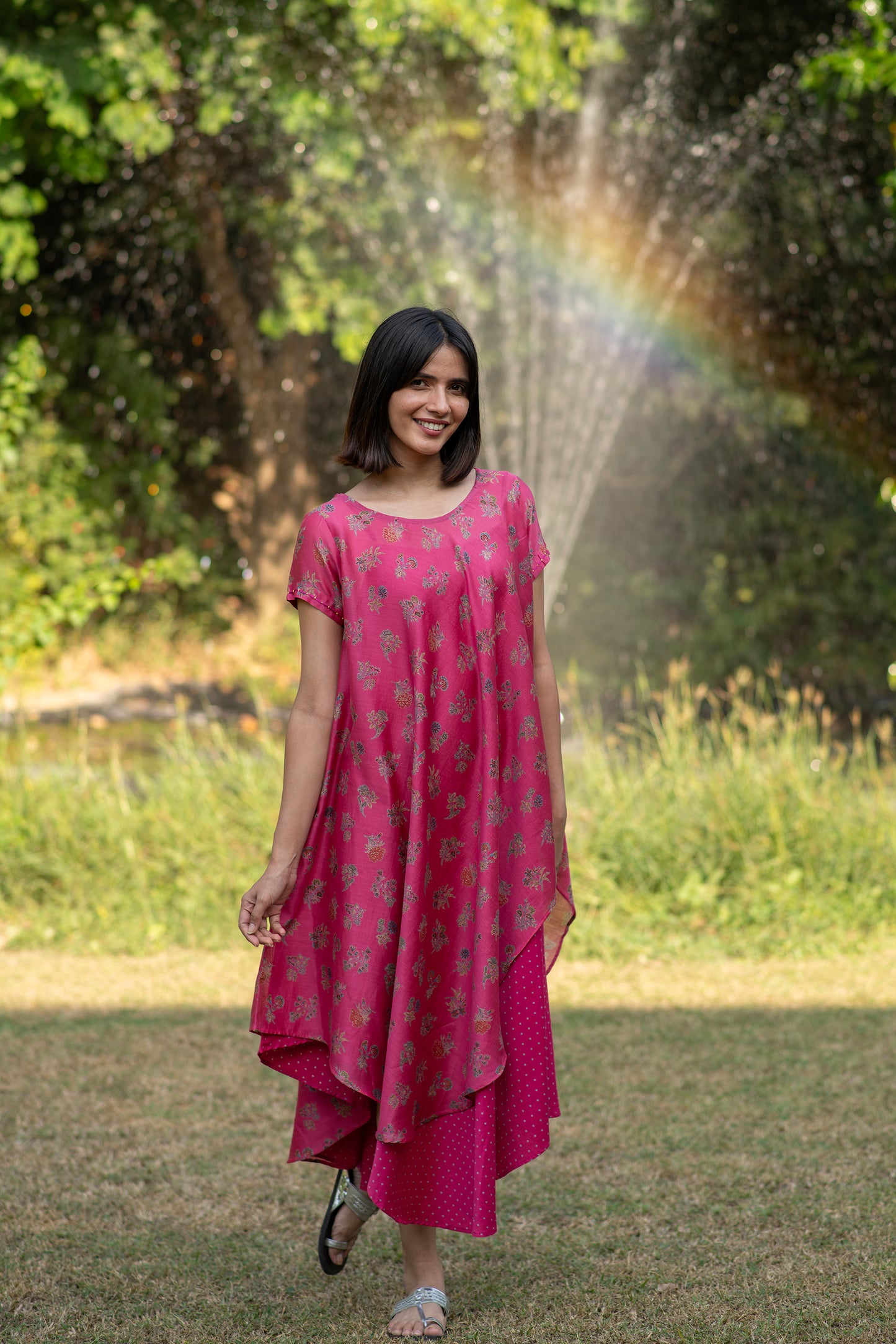 Aphre Dress Toile : Rani Chanderi