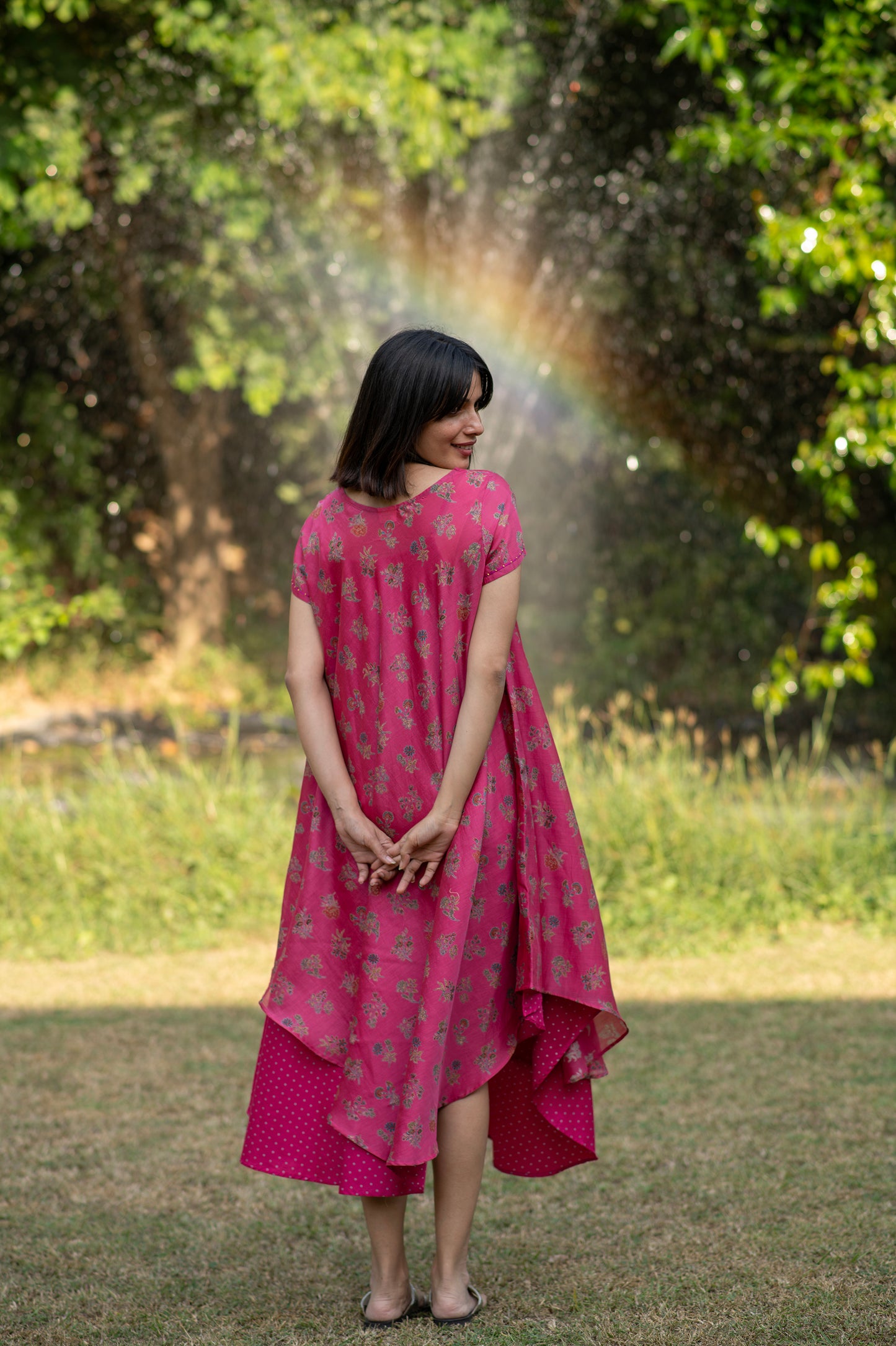 Aphre Dress Toile : Rani Chanderi