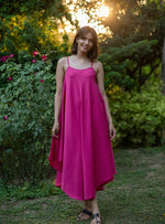Aphre Slip Dress : Dots Rani Chanderi Satin