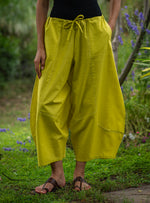 Balloon Pant : Solid Mango Mint Slub