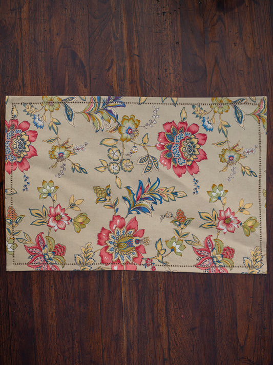 Printed Placemat Set of 2  : Rio Ivory