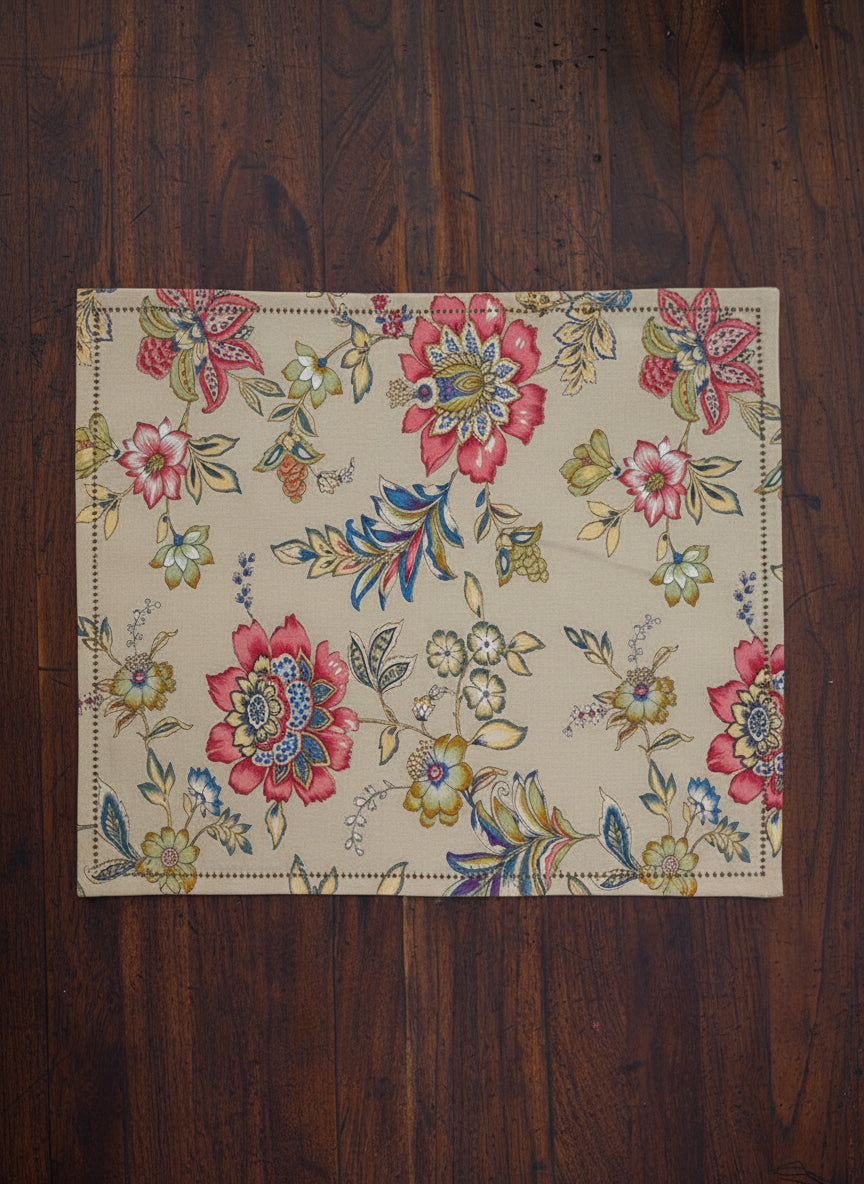 Printed Napkin Set of 2  : Rio Ivory