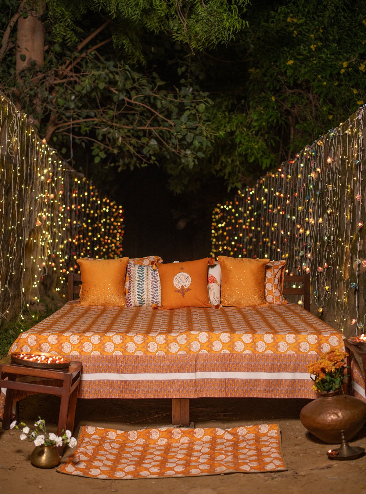 Printed Bed Cover : Shahi Masturd Sheeting