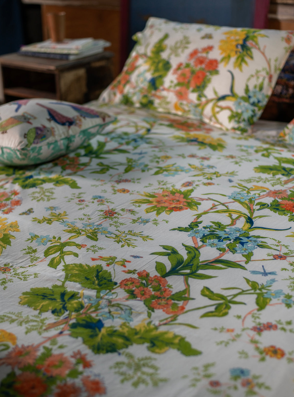Printed Bed Cover with Pillow : Corsica Country Voile