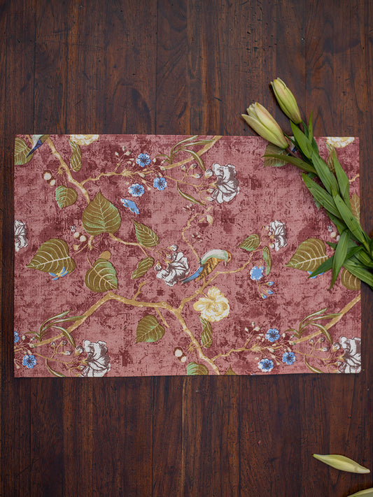 Placemat Set Of 2 : Birch Rose