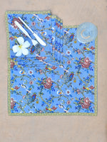 Printed Cocktail Napkin Set of 2 : Bird Blue | Sheeting