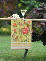 Printed Runner : Bird Yellow Canvas