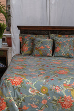 Printed Bed Cover Extra border : Bird Manosque : Sheeting