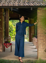 Blake Pant : Solid Navy Voile