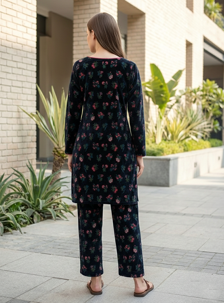 Boat Neck Dress : Toile Black