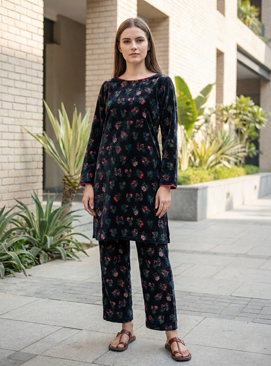 Boat Neck Dress : Toile Black