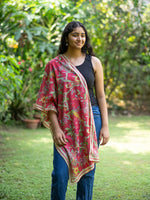 Border Stole : Bird Coral St Voile