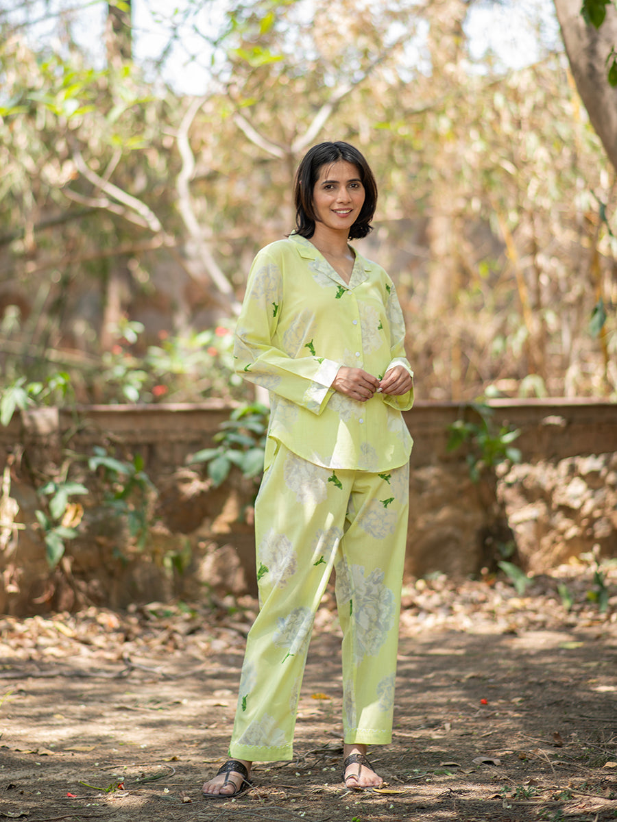 Vanessa PJ Set Carnation : Lime Voile