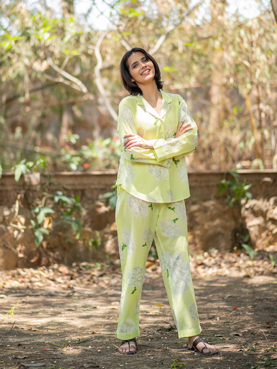 Vanessa PJ Set Carnation : Lime Voile