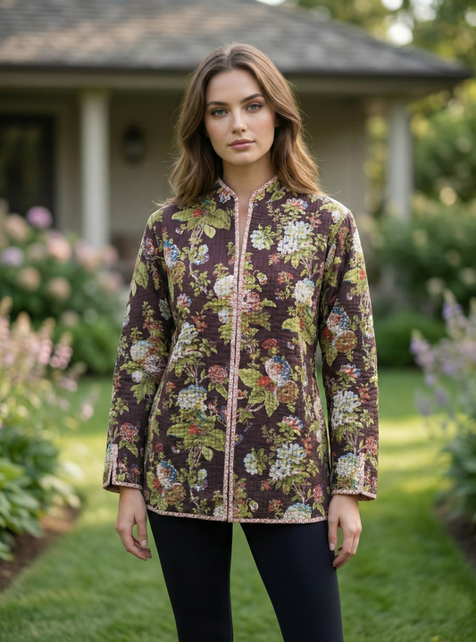 Easy Fit Jacket Reversible : Chelsea  Chilka  Voile