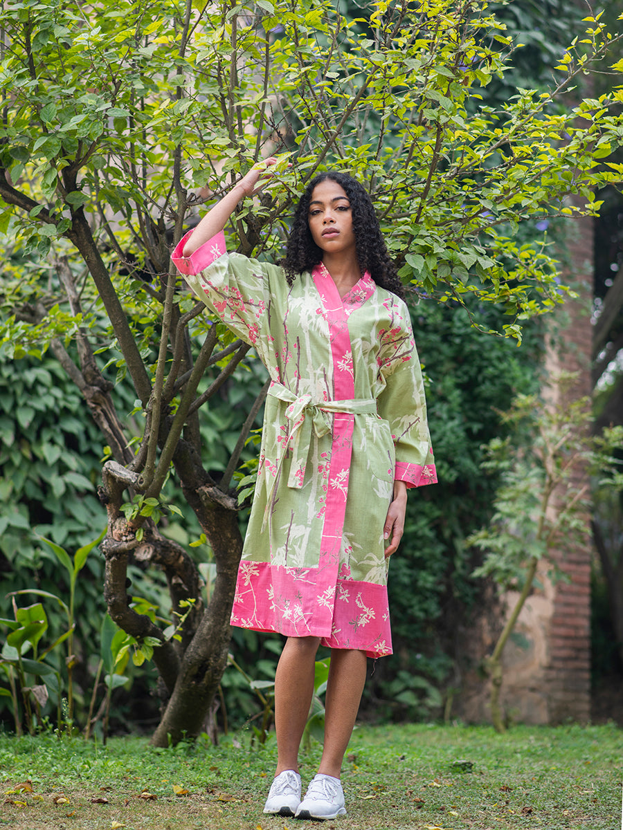 Robes : Cherry Blossom Joy Green