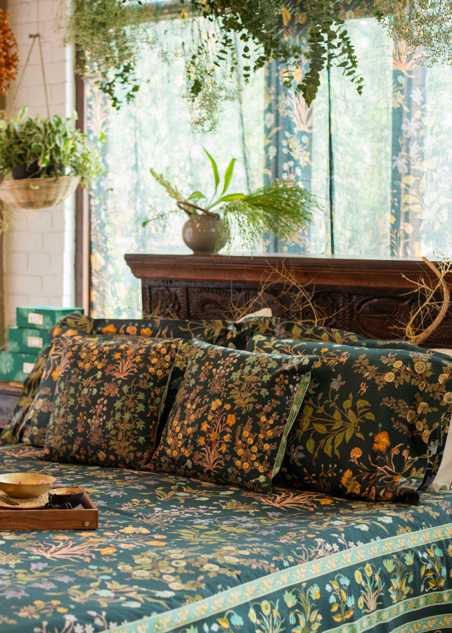 Bed Cover : Garden Emerald Sheeting