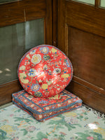 Floor Cushions Malabar  : Rust Red Geometrical