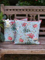 Printed Cushion Cover Reversible : Sardinia  Sky | Canvas