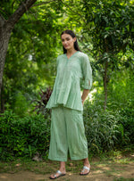 Cycle Pant : Scales Green Voile