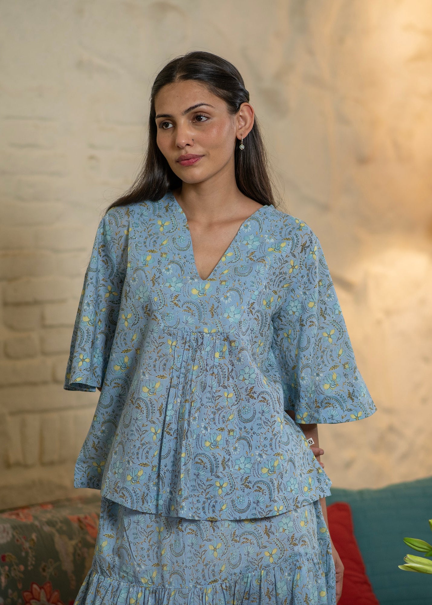Ayumi Skirt : Pulicat Sea Voile