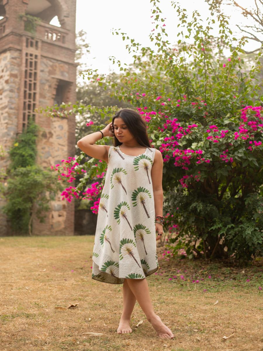Ann Dress : Banana Country Voile