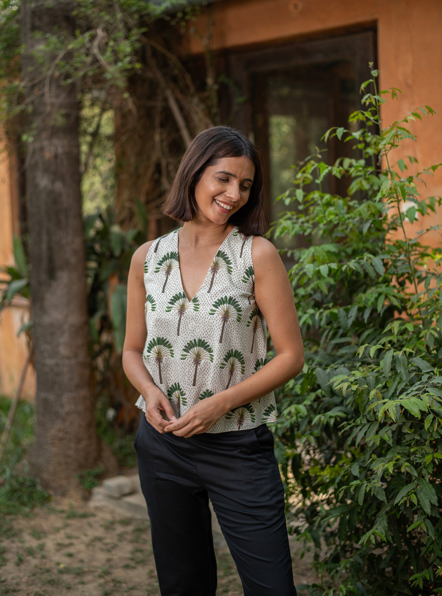 Angel Top : Banana Country Voile