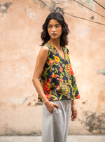 Angel Top : Bird Black Voile