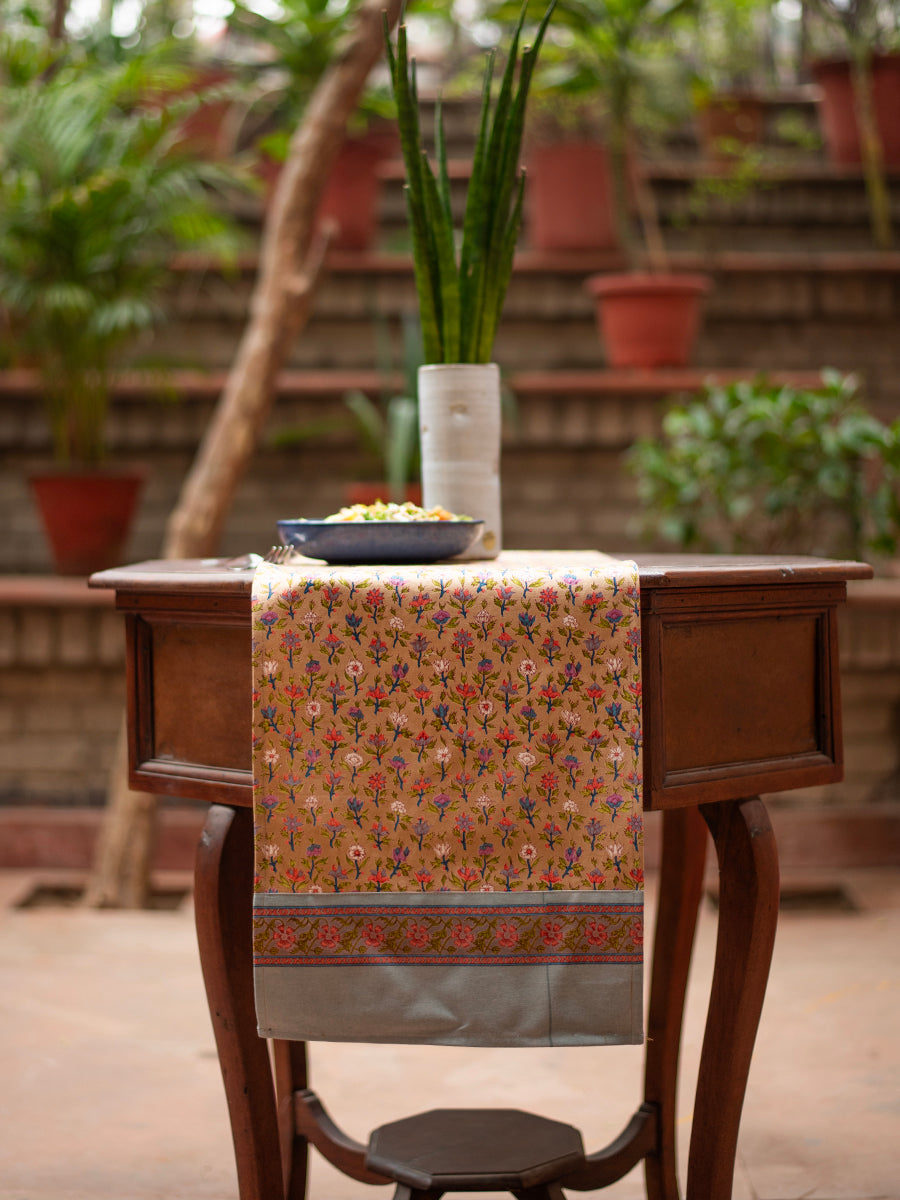 Printed Runner  : Eden Beige