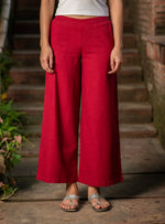 Ellie Pant : Solid Madder Textured