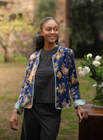 Potpourri Fitted Jacket Reversible : Navy