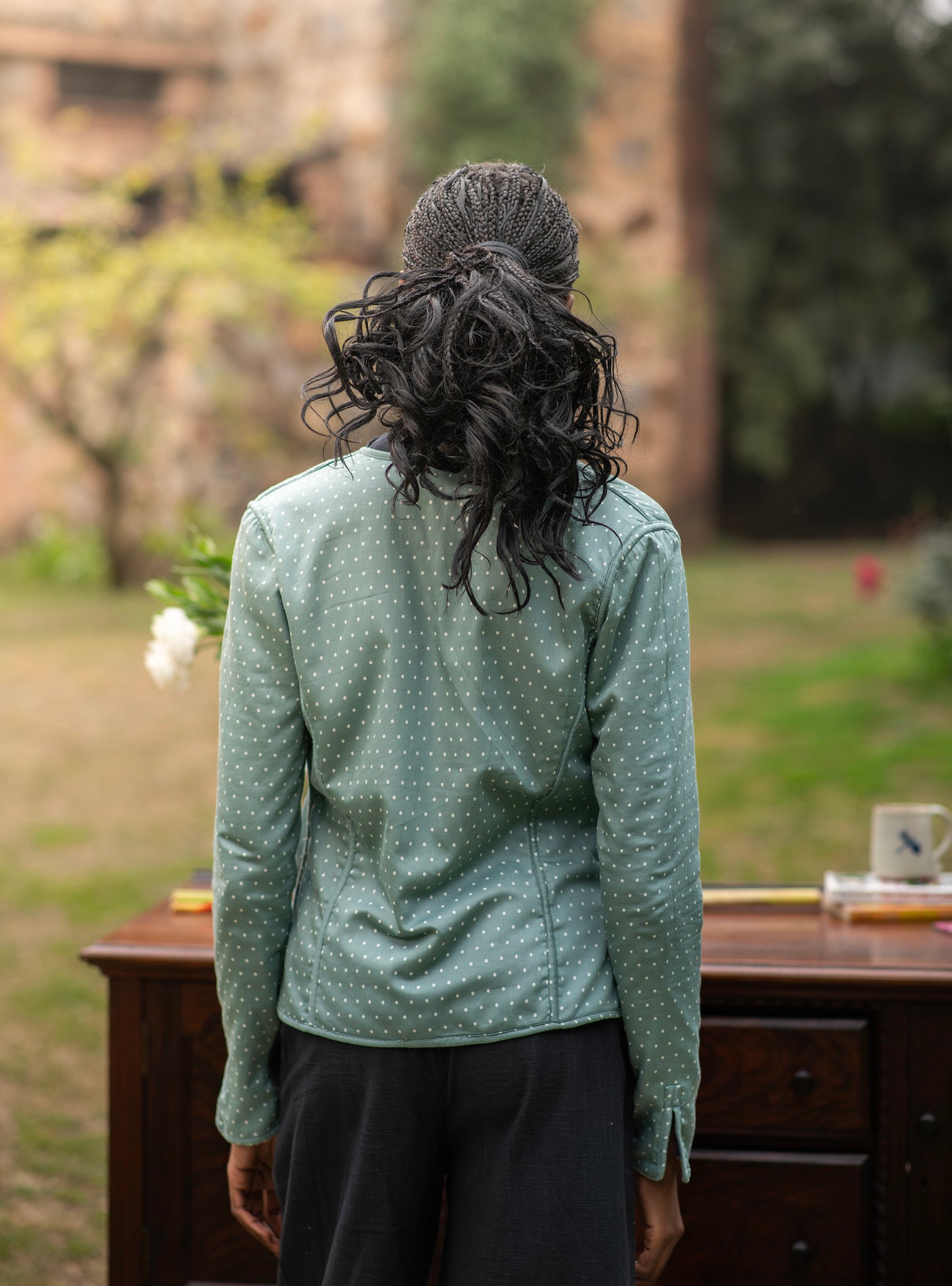 Potpourri Fitted Jacket Reversible : Navy