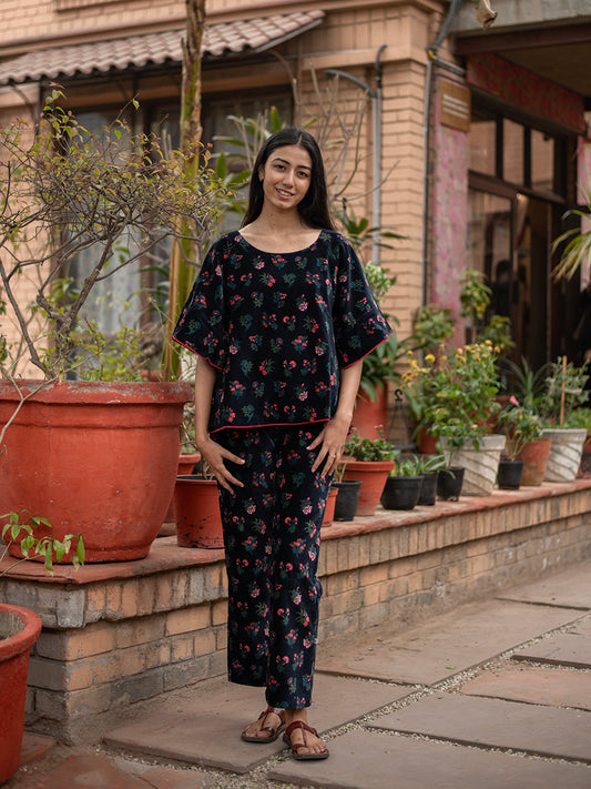 Flary Top : Toile Black