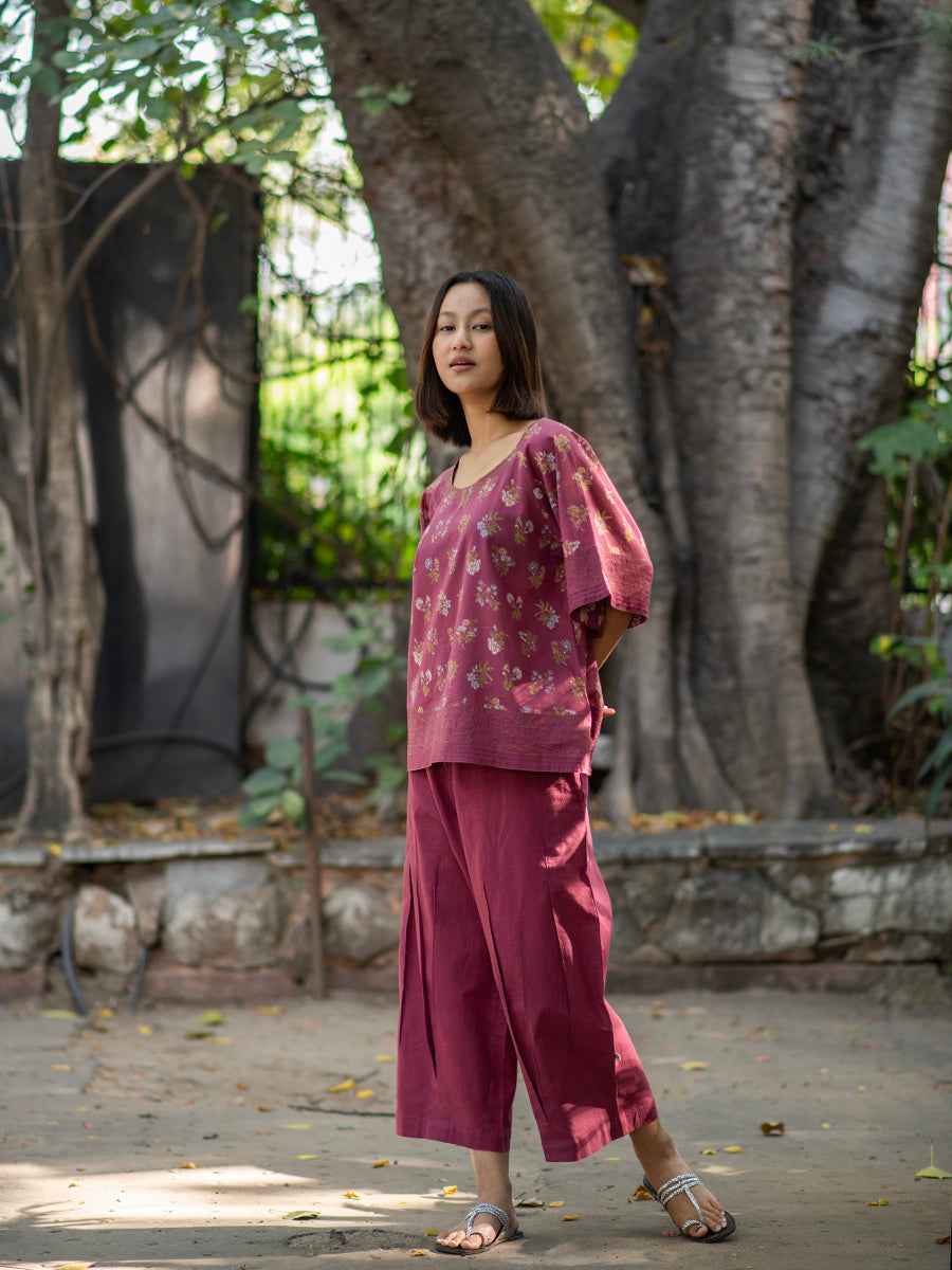 Flary Top : Toile Plum Voile