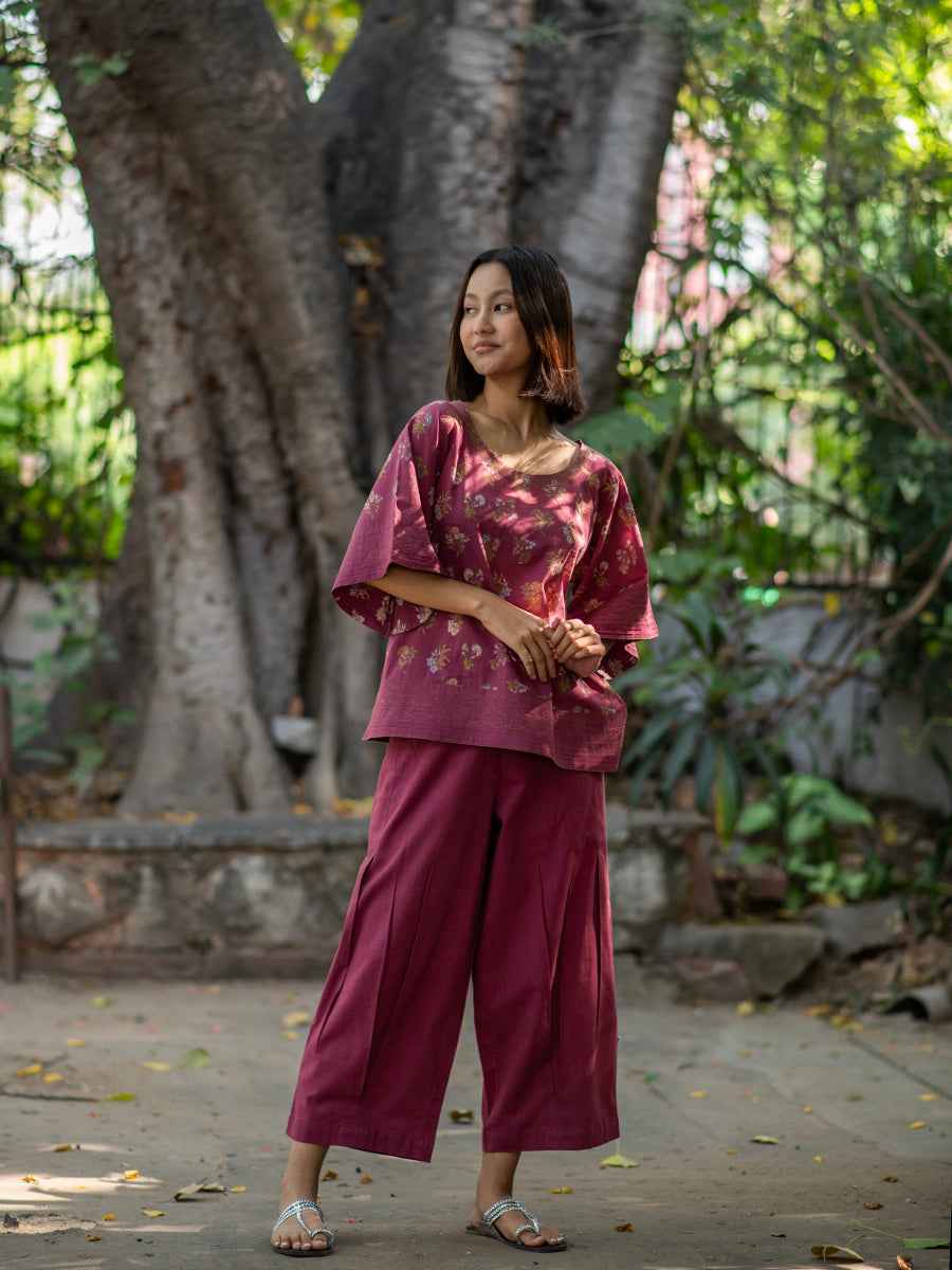 Flary Top : Toile Plum Voile