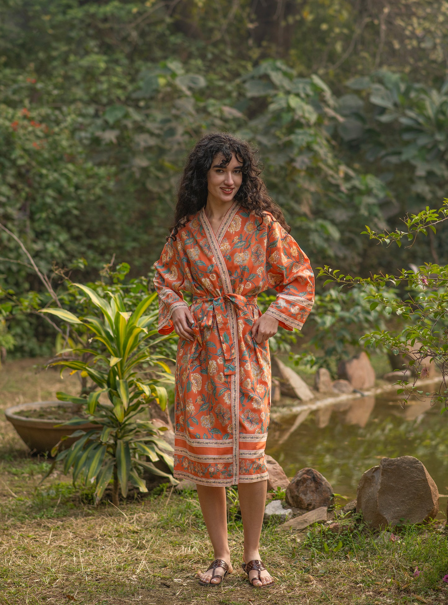 Robe : Florentine Orange Voile