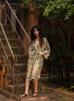 Joy Kimono :  Florentine  Sage Voile