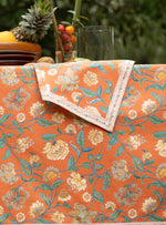 Printed Napkin Set of 2 : Florentine Orange Sheeting