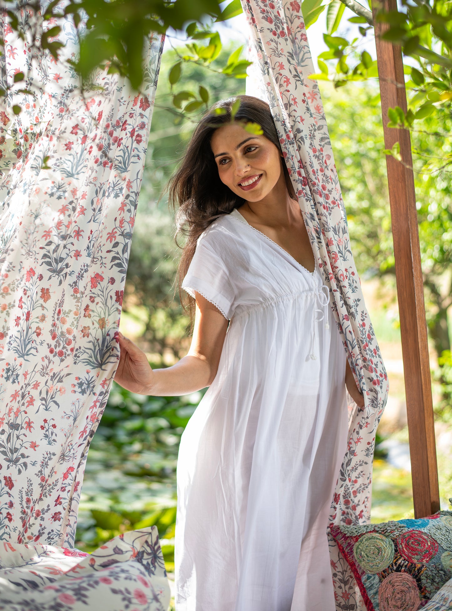 Francoise Nighty : Solid White Cambric