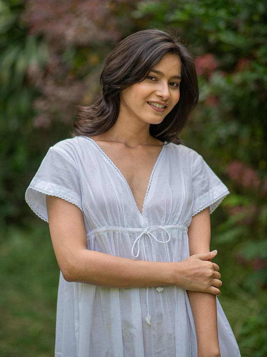 Francoise Nighty : Solid White Cambric